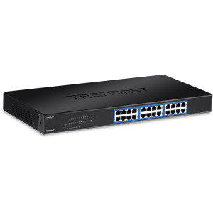 TRENDnet TEG-S24g 24-Port Unmanaged Gigabit Ethernet Switch, 24 Gigabit RJ-45 ports, GREENnet Technology